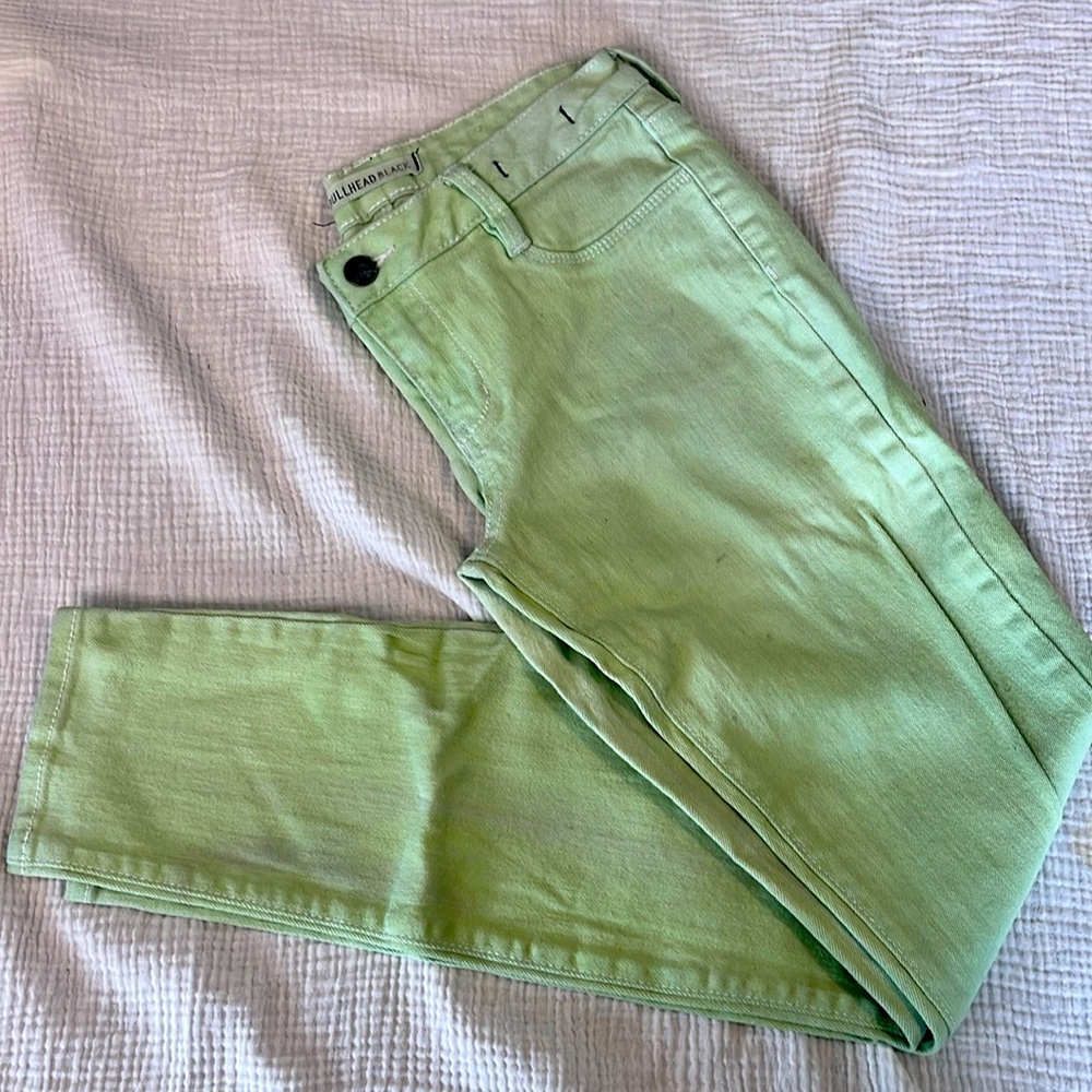 Rare spring green bullhead denim